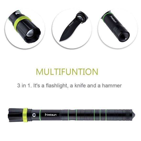 Tactical LED Flashlight Knife