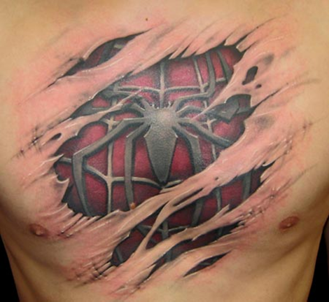 spider man tattoo