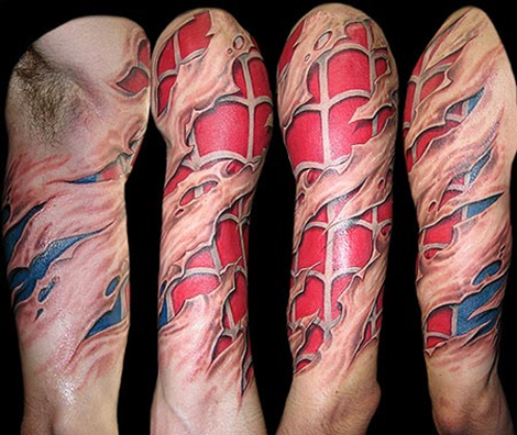 Spider man tattoo