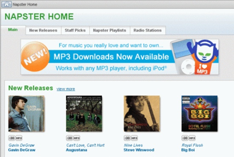 Naptster Home Page