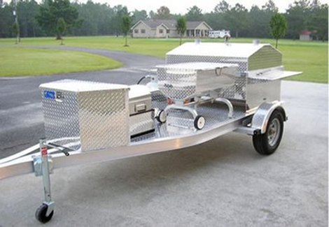 Diamond Plated BBQ Grill