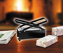 Newspaper brick maker