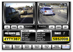 Police license plate scanner