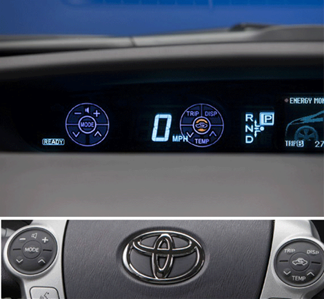 Prius Touch Tracer Display