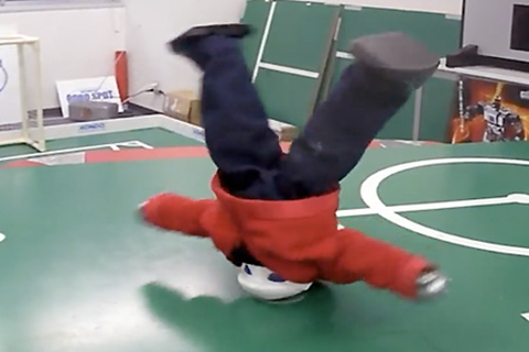 Breakdancing robot