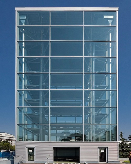 Glass Parking Structure