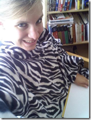 Zebra Snuggie