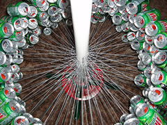 Build a Christmas Tree From Cans