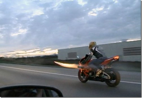 Rocket Launching Motorcycle