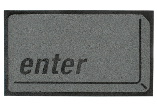 Enter Button Doormat