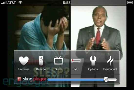 3G iPhone SlingPlayer