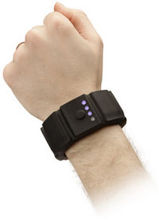Battery wristband