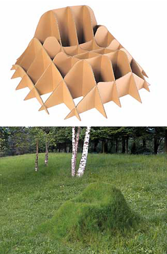 Cardboard Real Lawn Chair