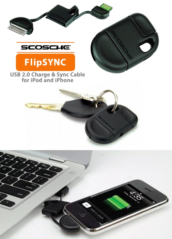 scosche flipsync keychain