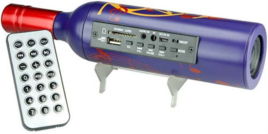 Wine Bottle USB Speaker Radio