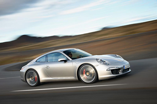 2012 Porsche 911 Carrera Silver Side View