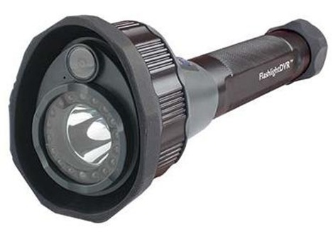 Flashlight With Built-In Color Camera And DVR Recorder