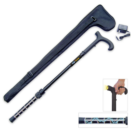 Zap Cane Comes With Stun Gun And Flashlight