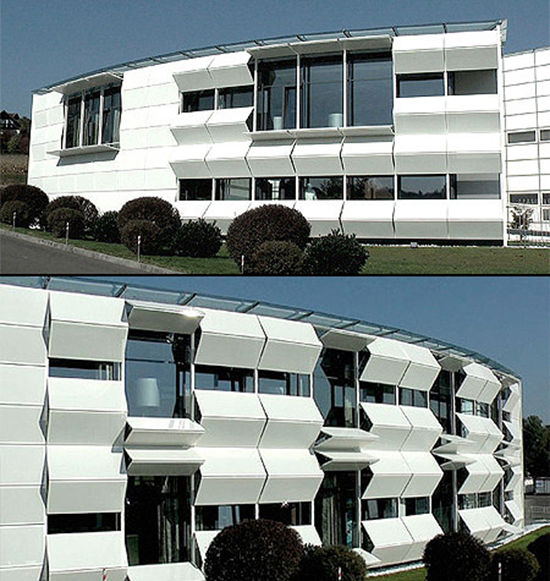 Eco-Friendly Building With Dynamic Facade