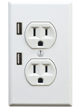 FastMac U-Socket USB Wall Outlet