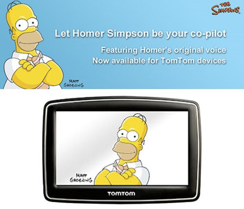 Homer Simpson GPS Voice By TomTom
