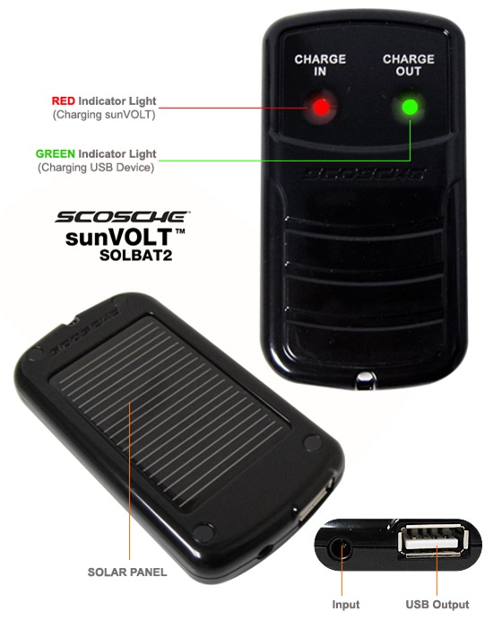 Scosche solBAT II Solar Powered Backup Battery And Charger – Review