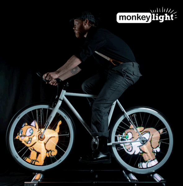 Monkey Light Pro Turns Your Bicycle Wheels Into An Animated Light Show