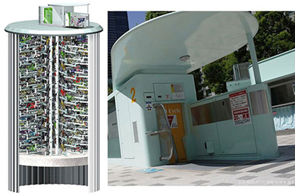 Japanese Underground Bike Storage System