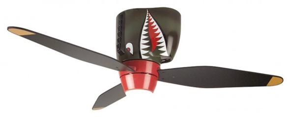 Warplane Tiger Shark Ceiling Fan