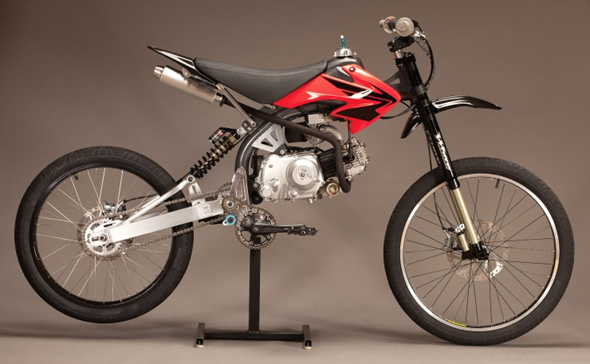 Motoped = Part Mountain Bike / Part Motocross