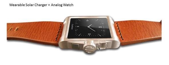 Carbon Solar Watch Charges Your Cellphone
