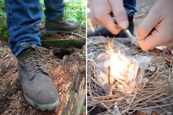 RattlerStrap Flint Survival shoelaces