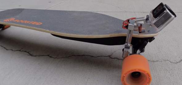Talon Mount On Boosted Skateboard