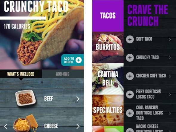 Taco Bell Mobile Ordering App