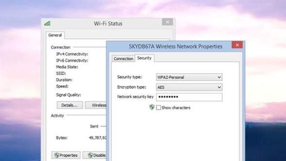 Windows 8.1 wifi password