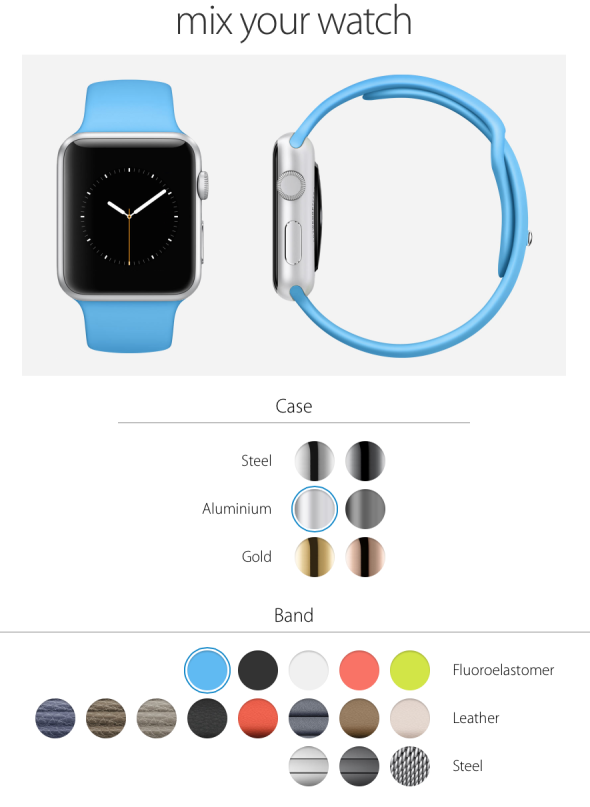 Apple Watch Configurator Mix Your Watch
