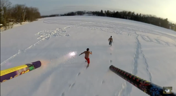 Quadcopter Roman Candle Fireworks Video