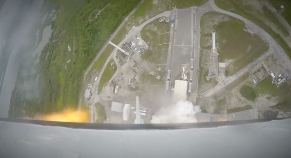 SpaceX Crew Dragon LAS video