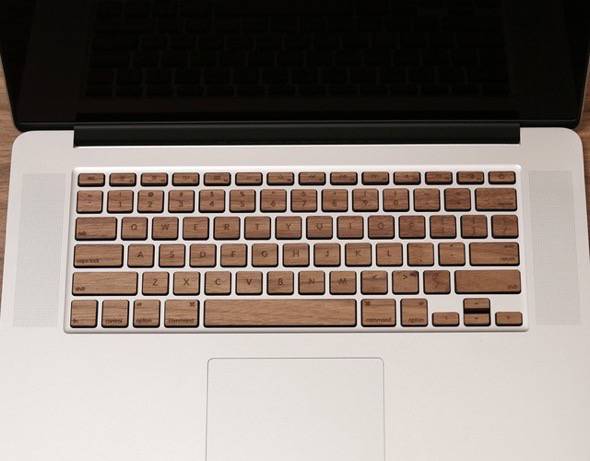 Wooden Keys For Apple Keyboards