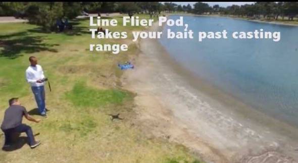 Fishing Has Evolved. Quadcopter For Placing Bait And Loaded With Sensors.