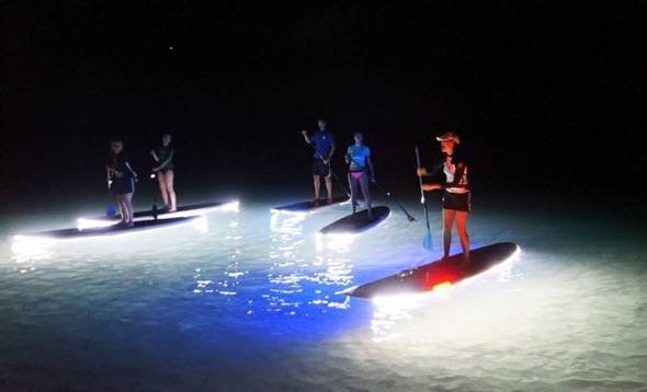 LED Lighting On Stand-up Paddleboard