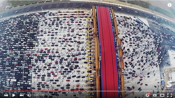 Worst Traffic Jam Video Beijing China