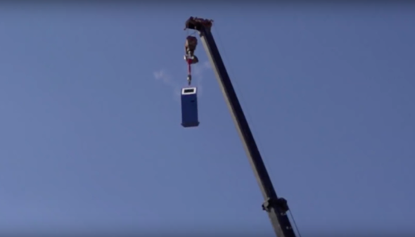 ATM Machine Dropped From 100 Feet