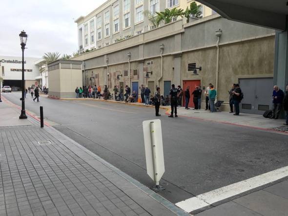 Tesla Motors Model 3 Preorder Line San Jose