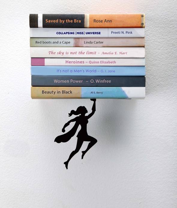 Superhero book shelf