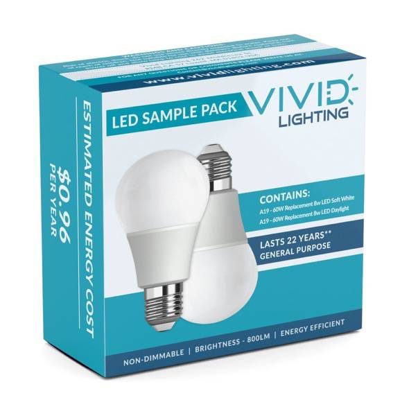 Vivid Lighting LED Sample Pack Packaging Front