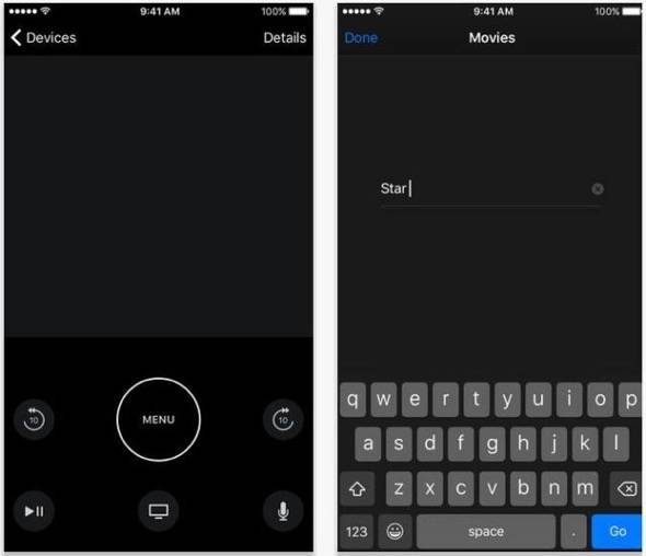 New iOS Apple TV Remote