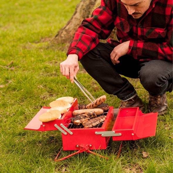 Portable BBQ toolbox