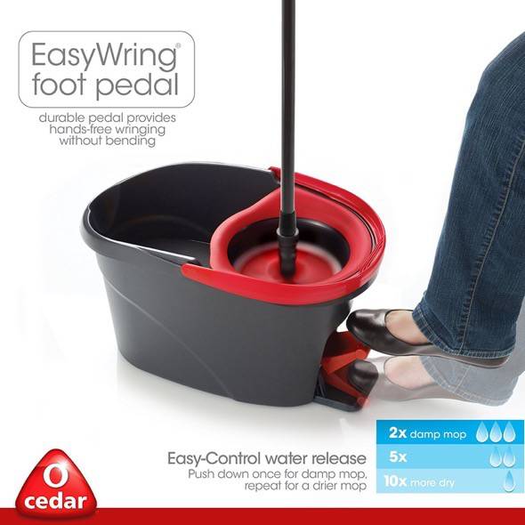 O-Cedar EasyWring Spin Mop And Bucket System