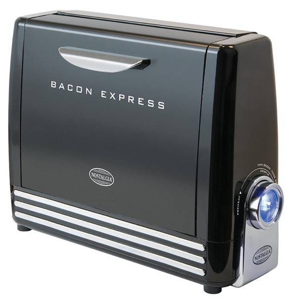 Nostalgia BCN6BK Bacon Express Crispy Bacon Grill Toaster